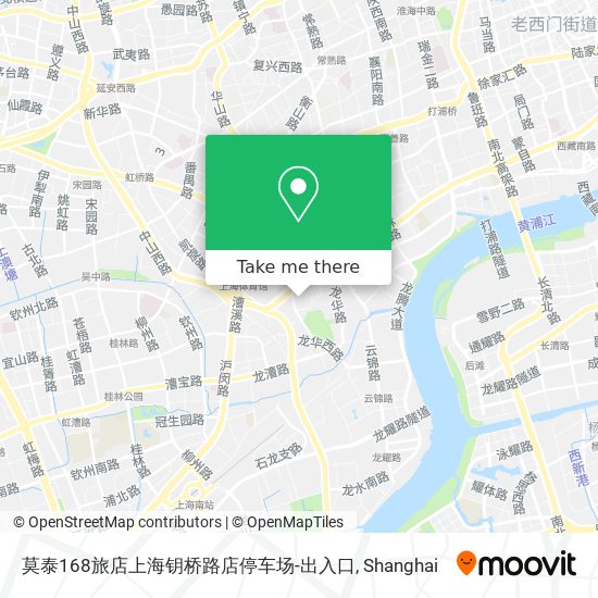 莫泰168旅店上海钥桥路店停车场-出入口 map