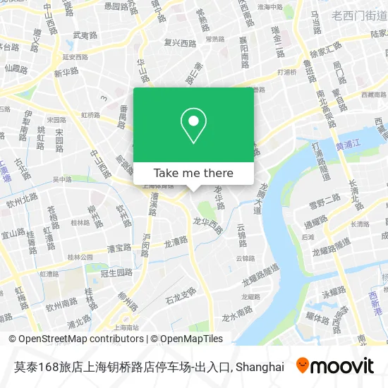 莫泰168旅店上海钥桥路店停车场-出入口 map