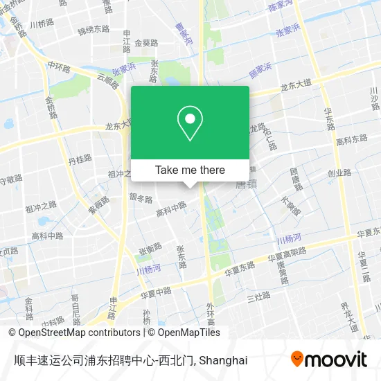 顺丰速运公司浦东招聘中心-西北门 map