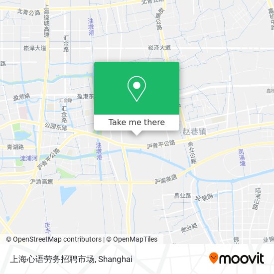 上海心语劳务招聘市场 map