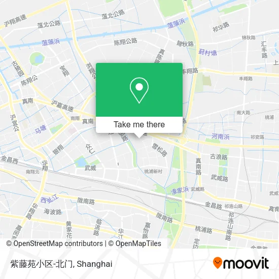 紫藤苑小区-北门 map
