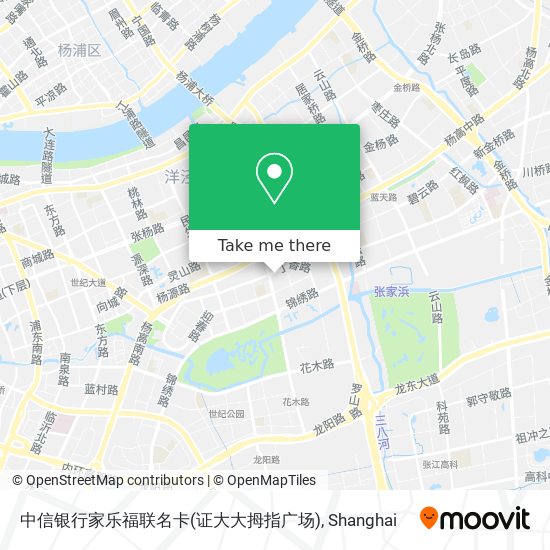 中信银行家乐福联名卡(证大大拇指广场) map