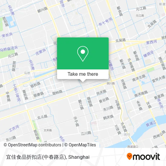 宜佳食品折扣店(中春路店) map