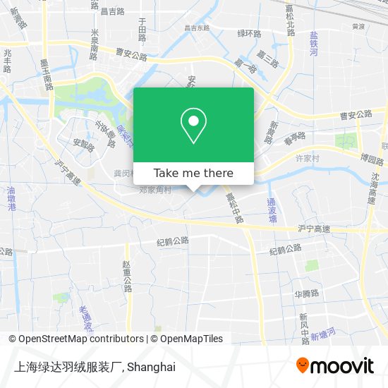 上海绿达羽绒服装厂 map