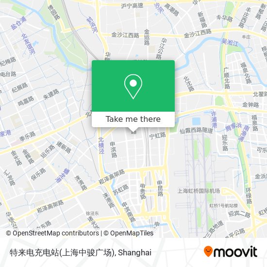 特来电充电站(上海中骏广场) map