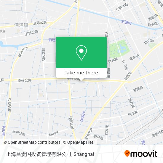 上海昌贵国投资管理有限公司 map