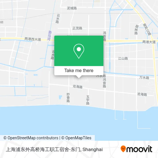 上海浦东外高桥海工职工宿舍-东门 map