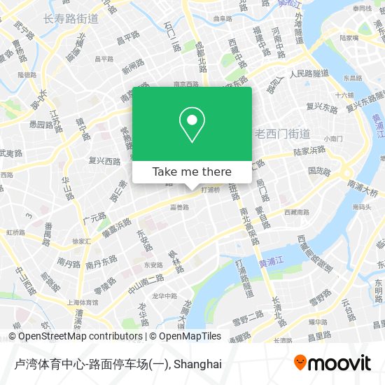 卢湾体育中心-路面停车场(一) map