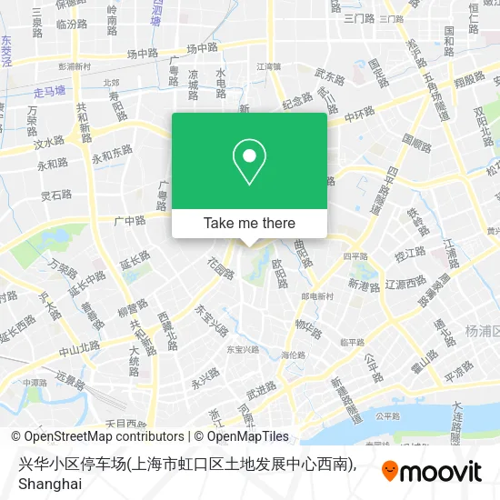 兴华小区停车场(上海市虹口区土地发展中心西南) map