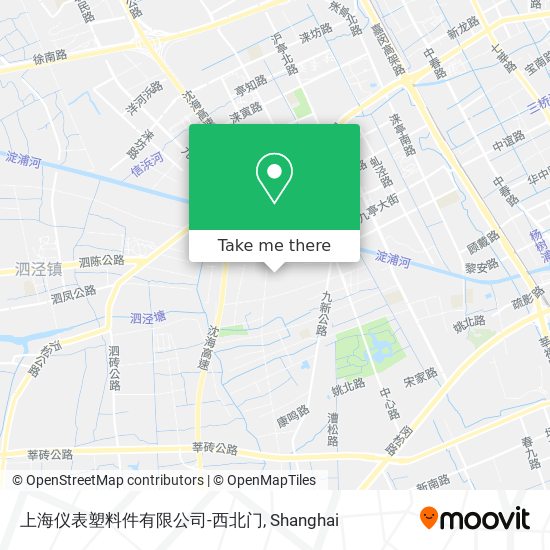 上海仪表塑料件有限公司-西北门 map