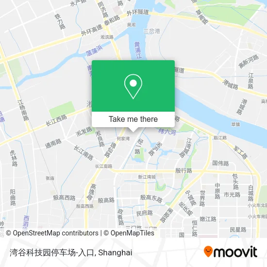 湾谷科技园停车场-入口 map