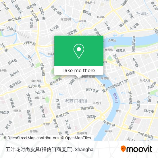 五叶花时尚皮具(福佑门商厦店) map