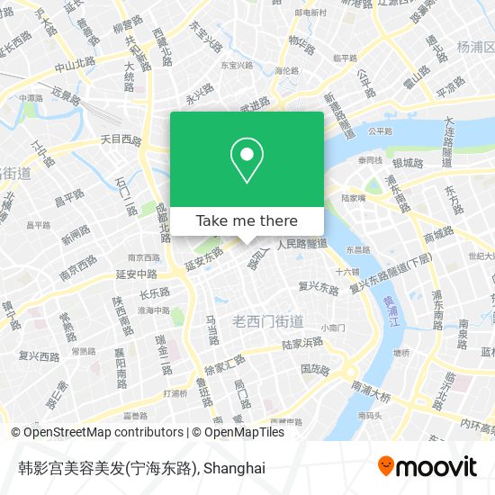 韩影宫美容美发(宁海东路) map