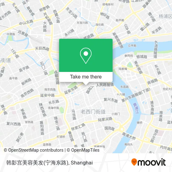 韩影宫美容美发(宁海东路) map