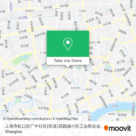 上海市虹口区广中社区(街道)花园城小区工会联合会 map
