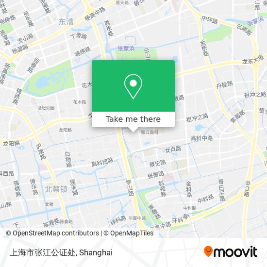 上海市张江公证处 map