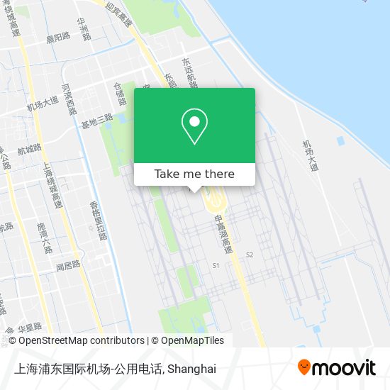 上海浦东国际机场-公用电话 map