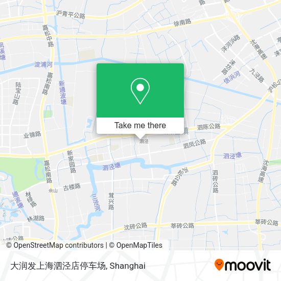 大润发上海泗泾店停车场 map