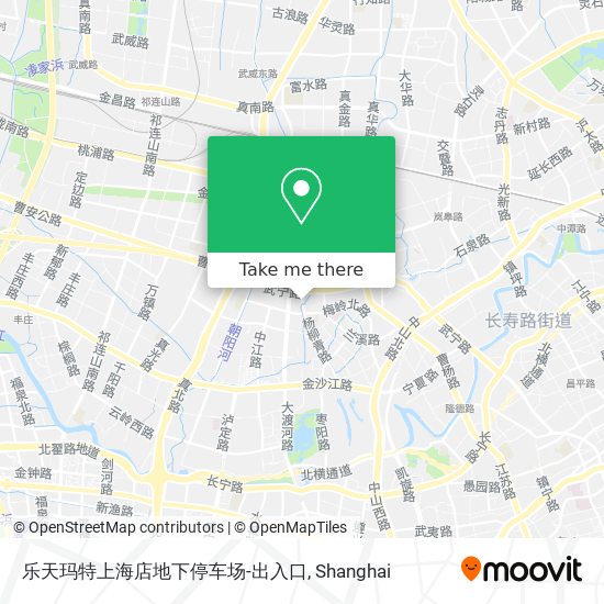 乐天玛特上海店地下停车场-出入口 map