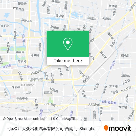 上海松江大众出租汽车有限公司-西南门 map
