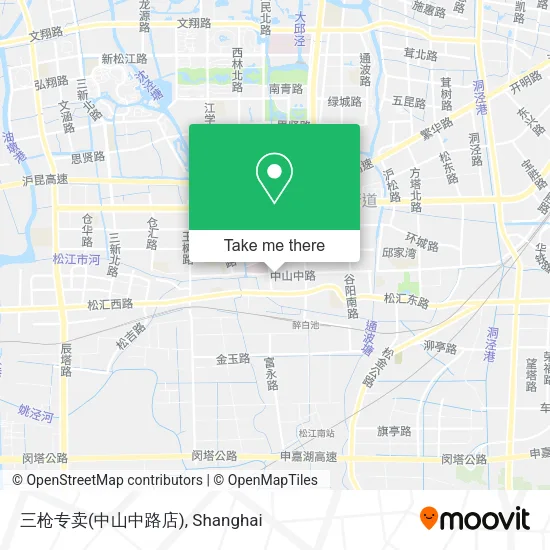 三枪专卖(中山中路店) map