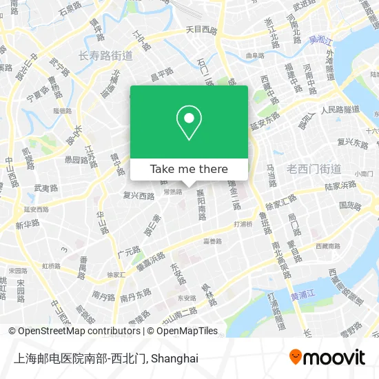 上海邮电医院南部-西北门 map