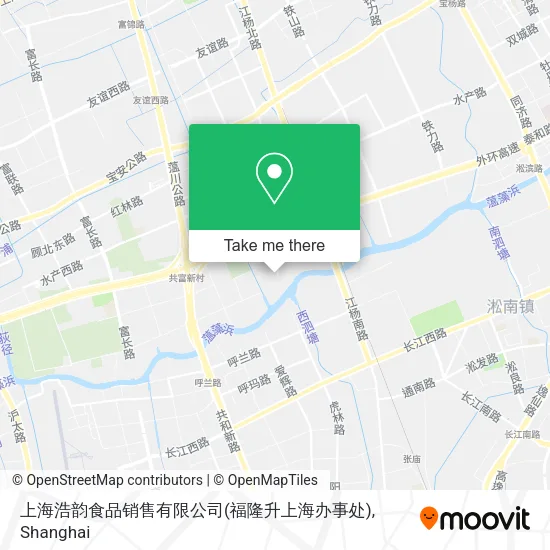 上海浩韵食品销售有限公司(福隆升上海办事处) map