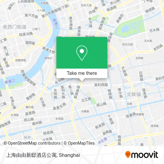 上海由由新邸酒店公寓 map