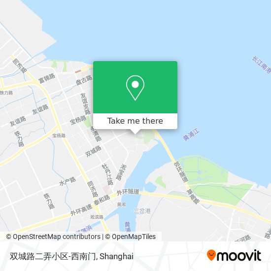 双城路二弄小区-西南门 map