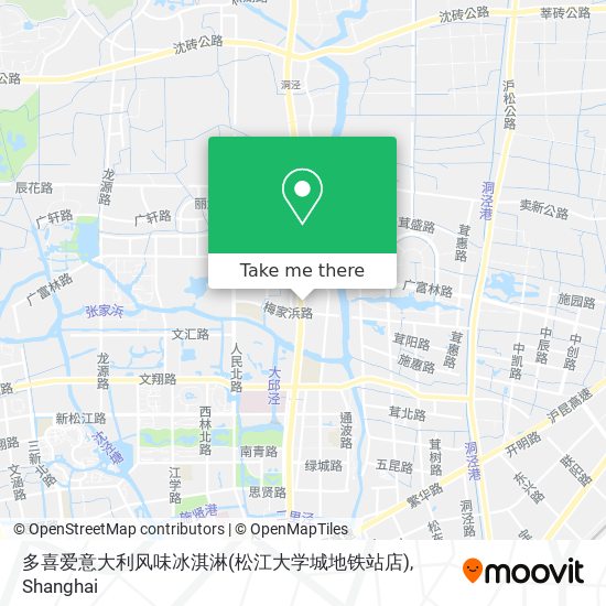 多喜爱意大利风味冰淇淋(松江大学城地铁站店) map