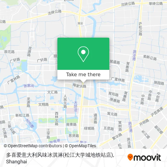 多喜爱意大利风味冰淇淋(松江大学城地铁站店) map