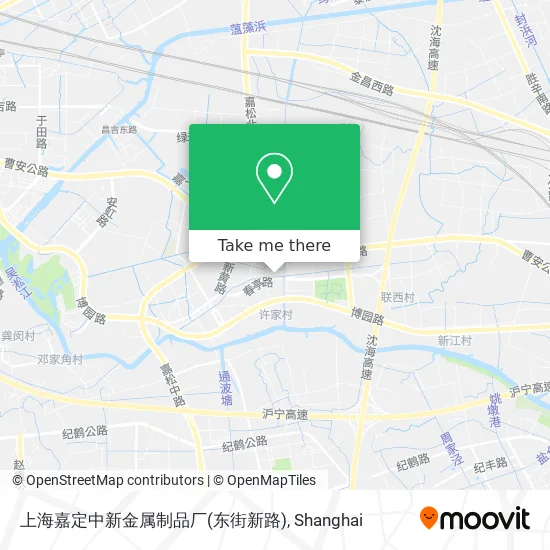 上海嘉定中新金属制品厂(东街新路) map