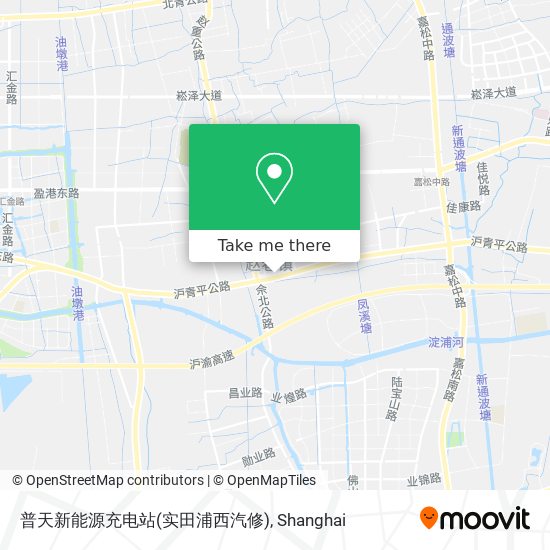 普天新能源充电站(实田浦西汽修) map