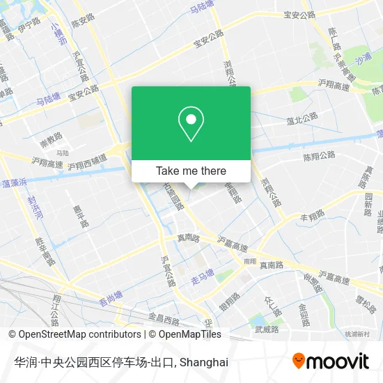 华润·中央公园西区停车场-出口 map
