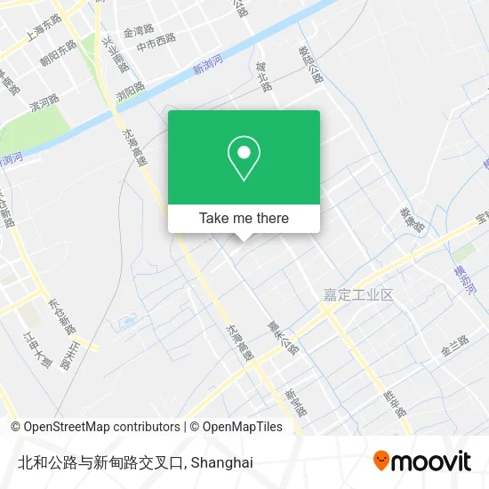 北和公路与新甸路交叉口 map