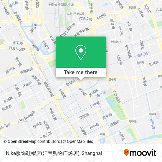 Nike服饰鞋帽店(汇宝购物广场店) map