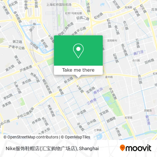 Nike服饰鞋帽店(汇宝购物广场店) map