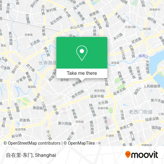 自在里-东门 map