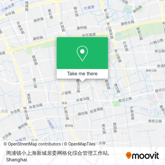 周浦镇小上海新城居委网格化综合管理工作站 map