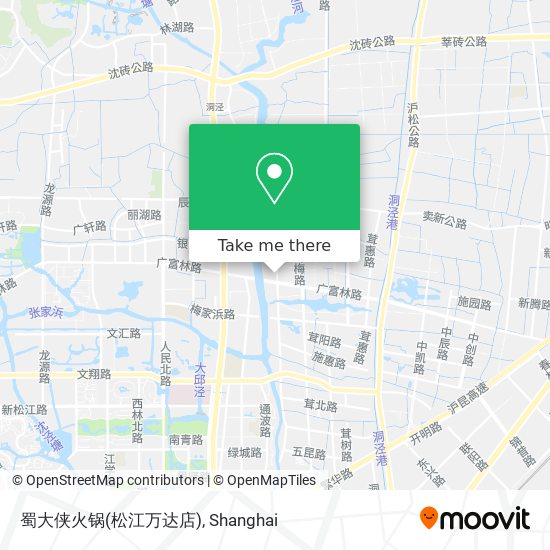 蜀大侠火锅(松江万达店) map