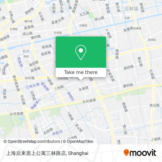 上海后来居上公寓三林路店 map