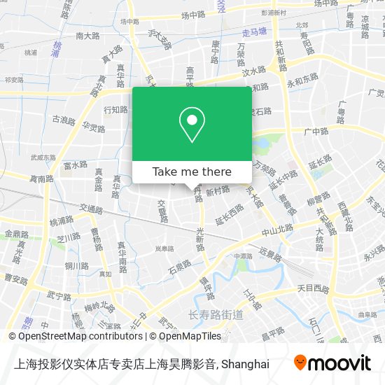 上海投影仪实体店专卖店上海昊腾影音 map