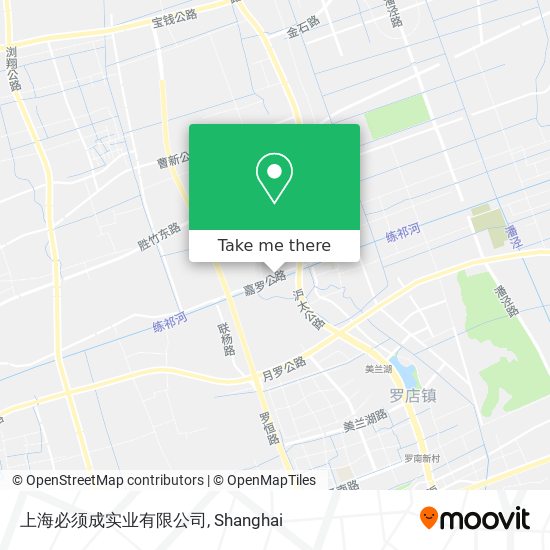 上海必须成实业有限公司 map