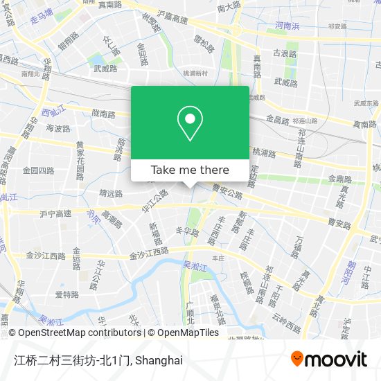 江桥二村三街坊-北1门 map