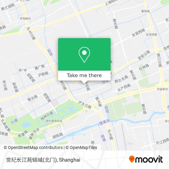 世纪长江苑锦城(北门) map