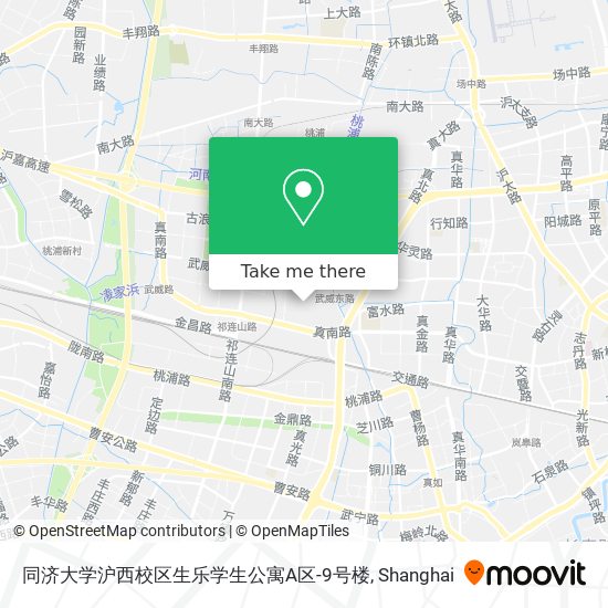 同济大学沪西校区生乐学生公寓A区-9号楼 map