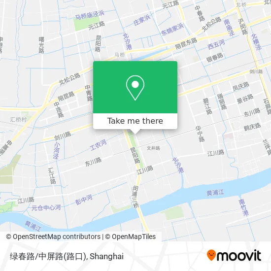 绿春路/中屏路(路口) map