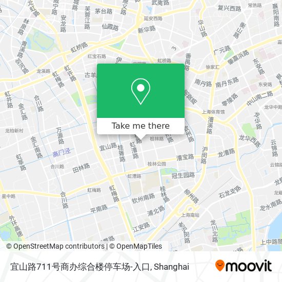 宜山路711号商办综合楼停车场-入口 map