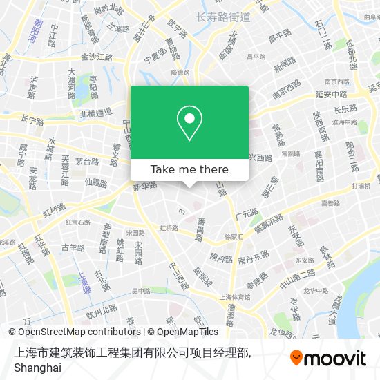 上海市建筑装饰工程集团有限公司项目经理部 map