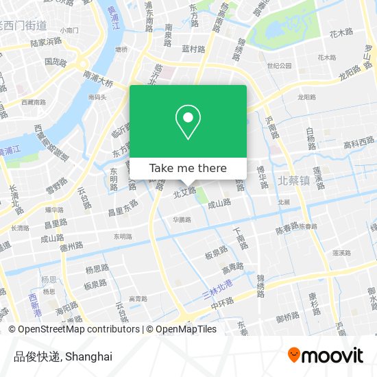 品俊快递 map